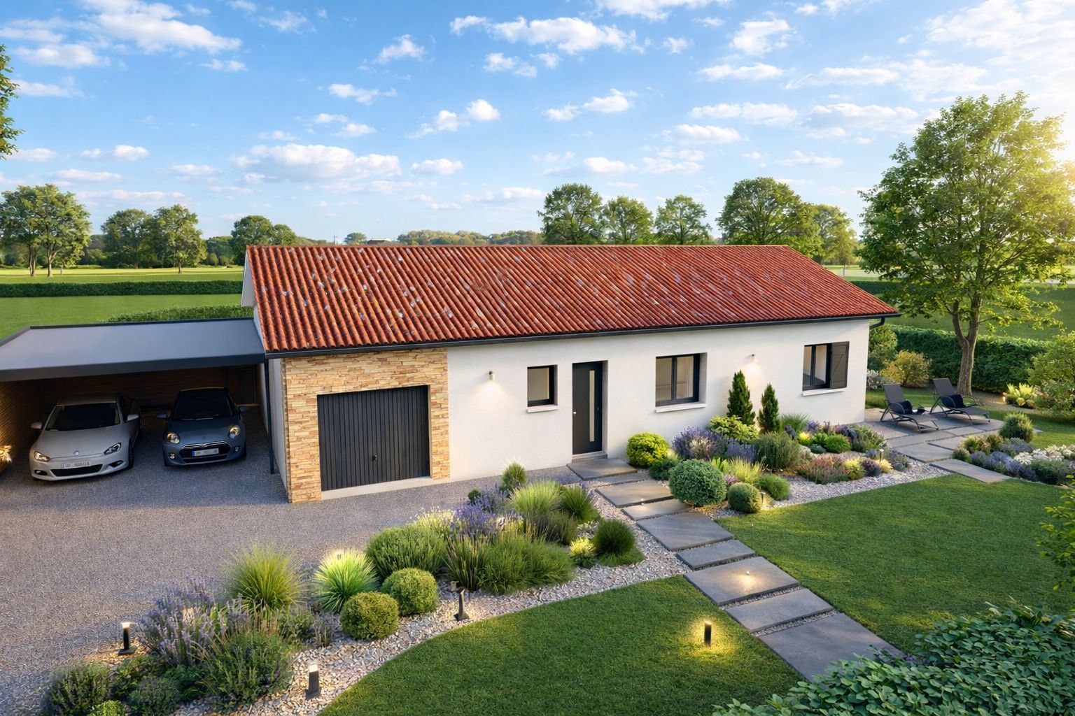 Maison neuve 90 m² à Sorbets (40320)