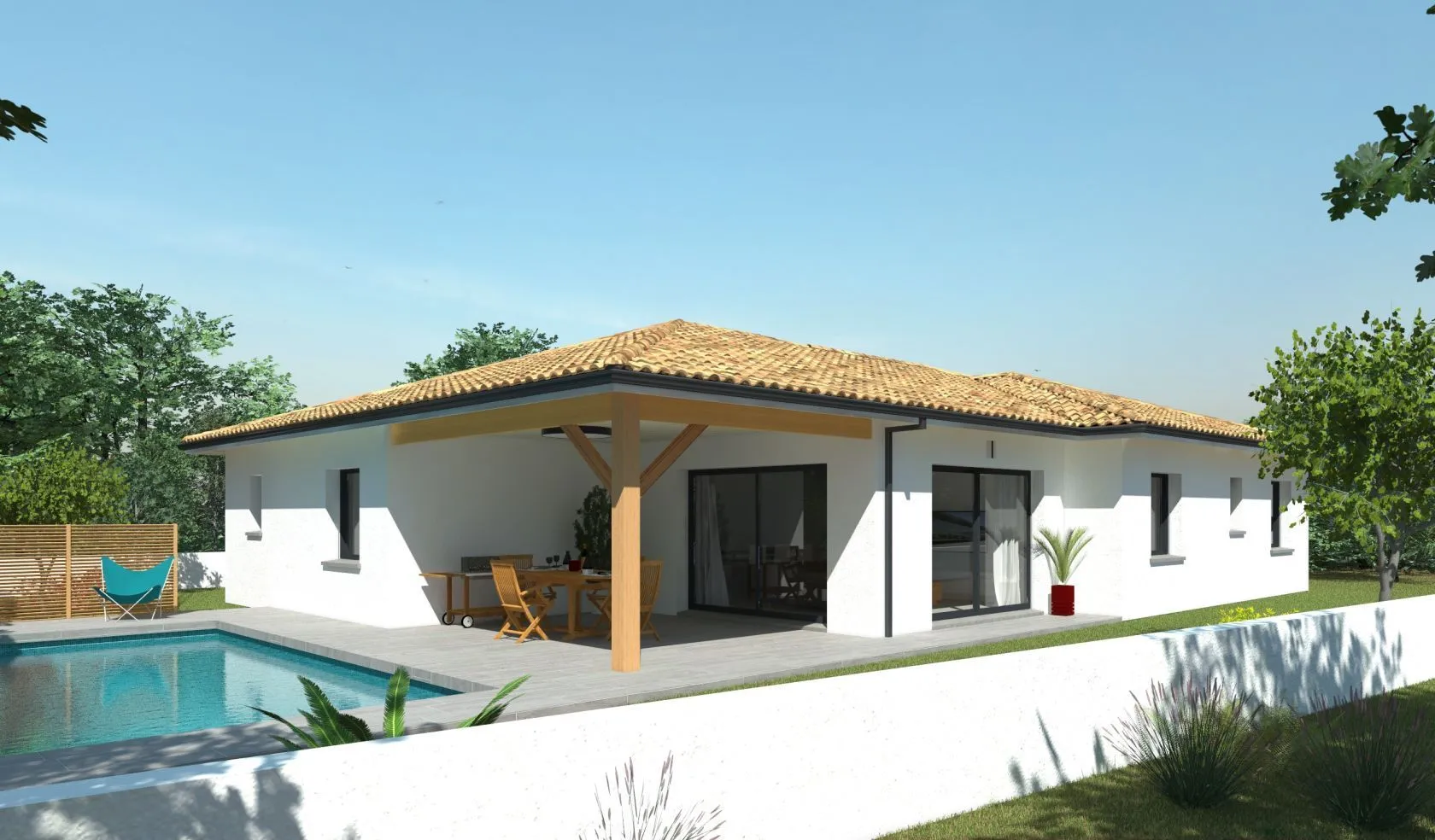 Maison neuve 115 m² à Saint-Germain-du-Puch (33750)