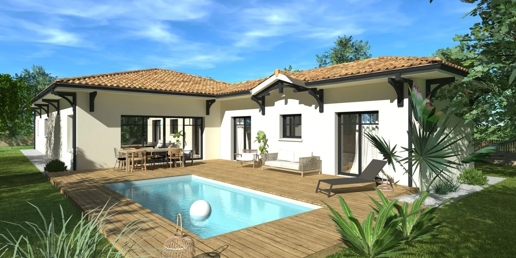 Maison neuve 116 m² au Porge (33680)
