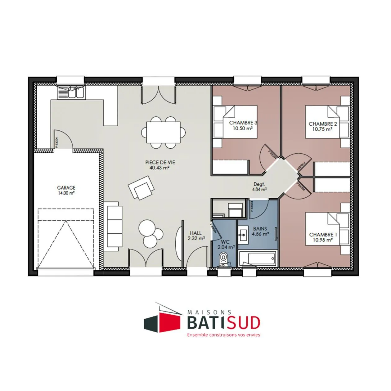 Maison neuve 86 m² à Blanquefort (33290)