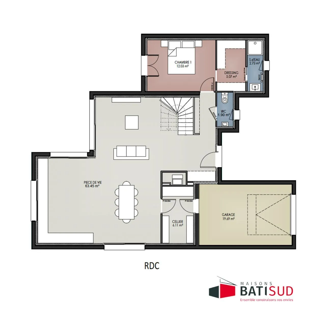 Maison neuve 134 m² au Bouscat (33110)