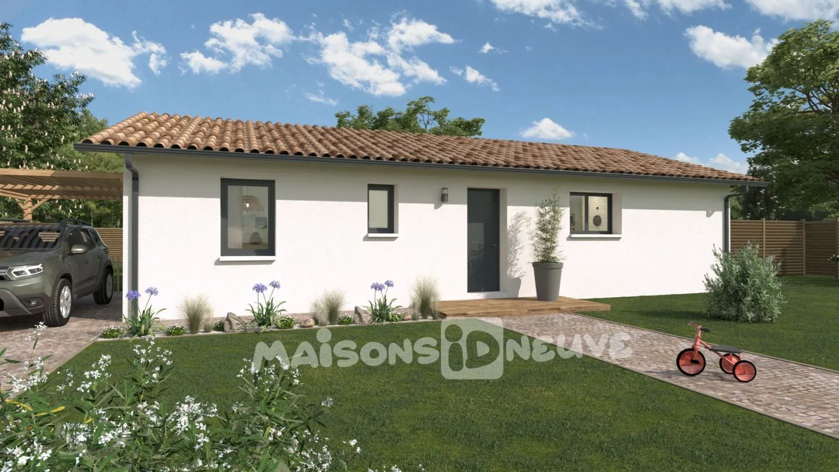 Maison neuve 90 m² à Bouliac (33270)