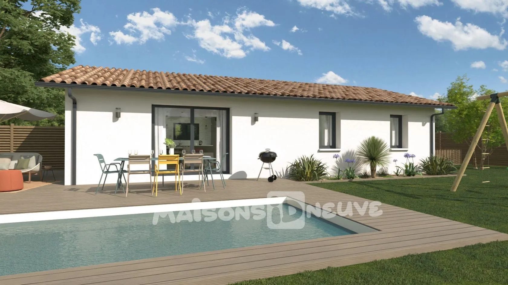 Maison neuve 90 m² à Bouliac (33270)