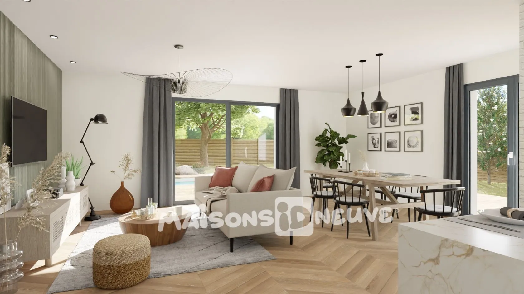 Maison neuve 90 m² à Bouliac (33270)