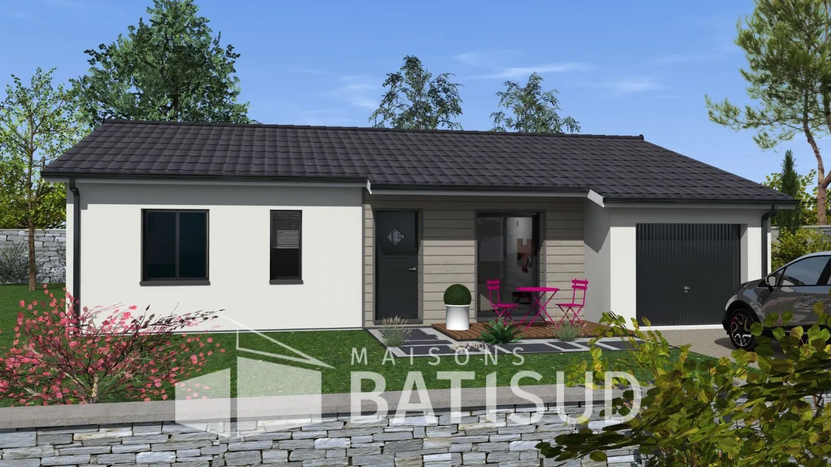Maison neuve 90 m² à Brach (33480)