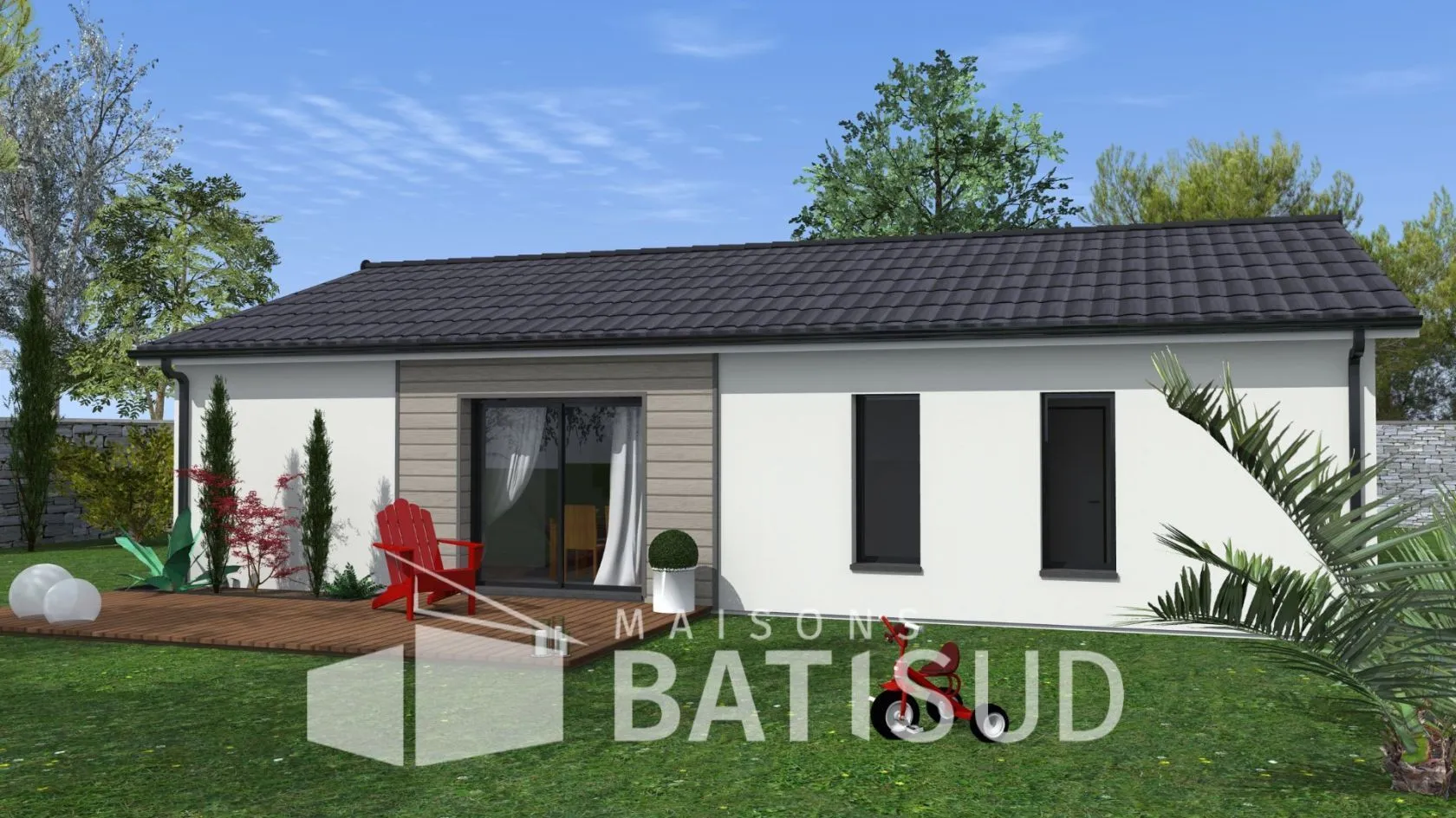 Maison neuve 90 m² à Brach (33480)