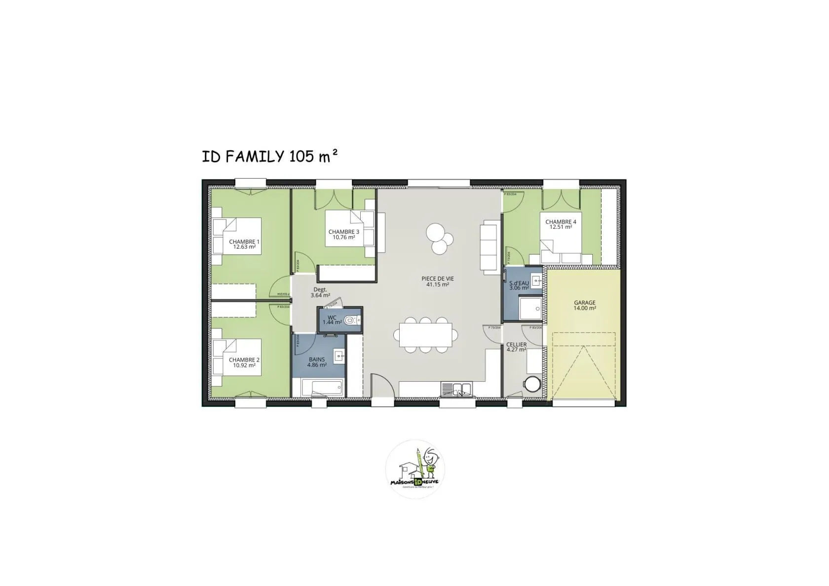 Family-4ch105 — modèle de maison