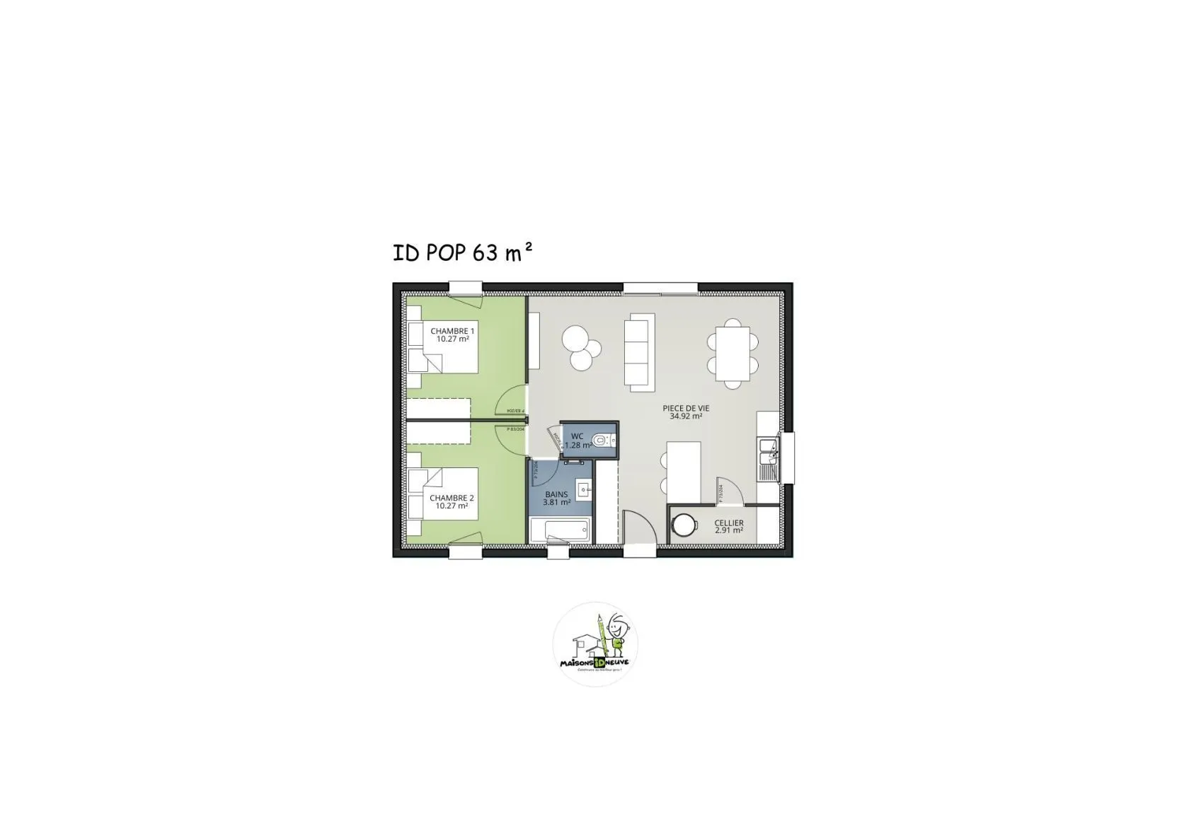 Pop-2ch63 — modèle de maison