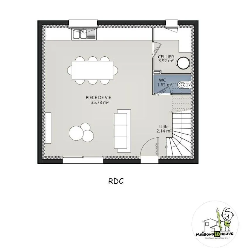 Maison neuve 80 m² à Brach (33480)