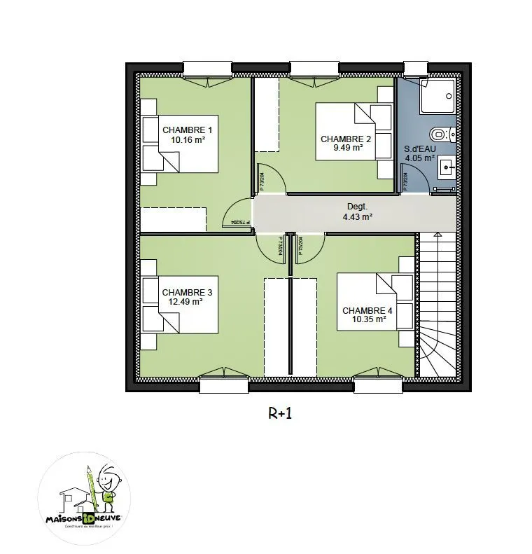 Maison neuve 104 m² à Bouliac (33270)