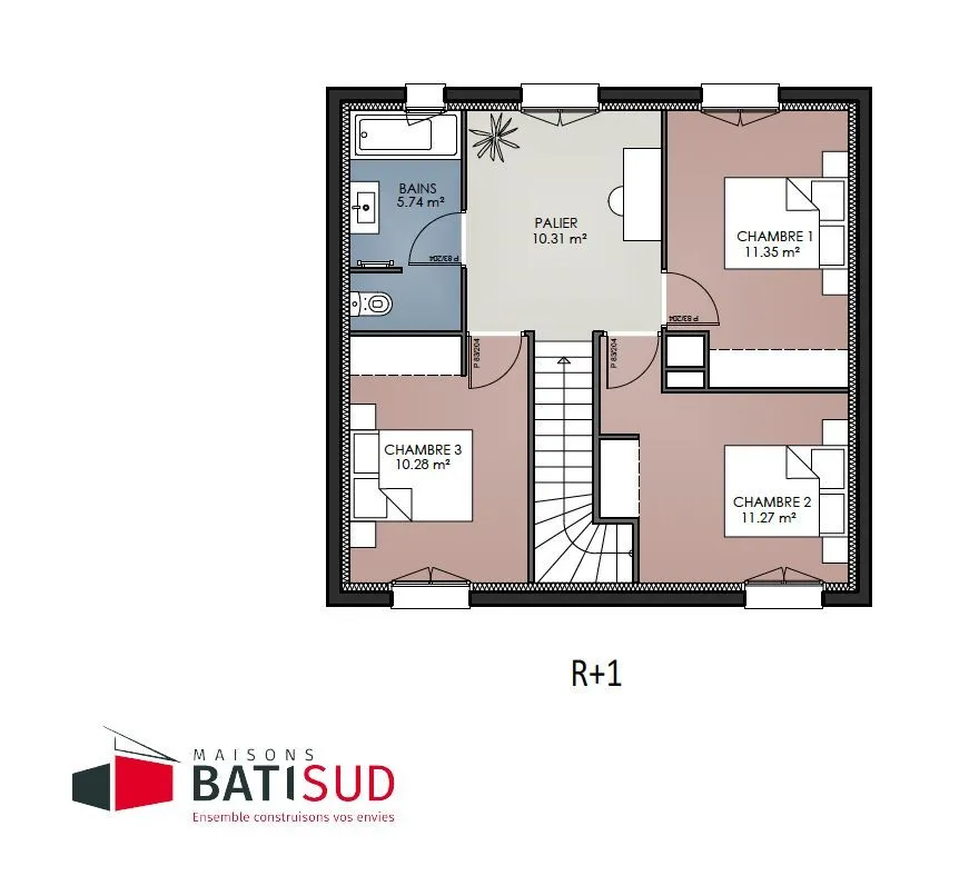 Maison neuve 86 m² à Bouliac (33270)