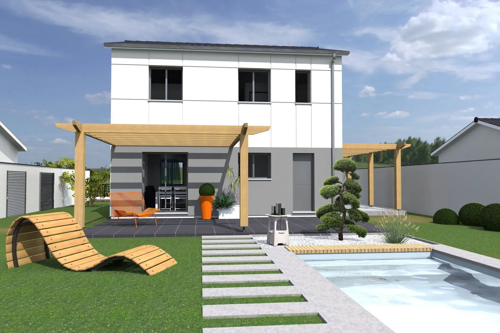 Maison neuve 86 m² à Bouliac (33270)
