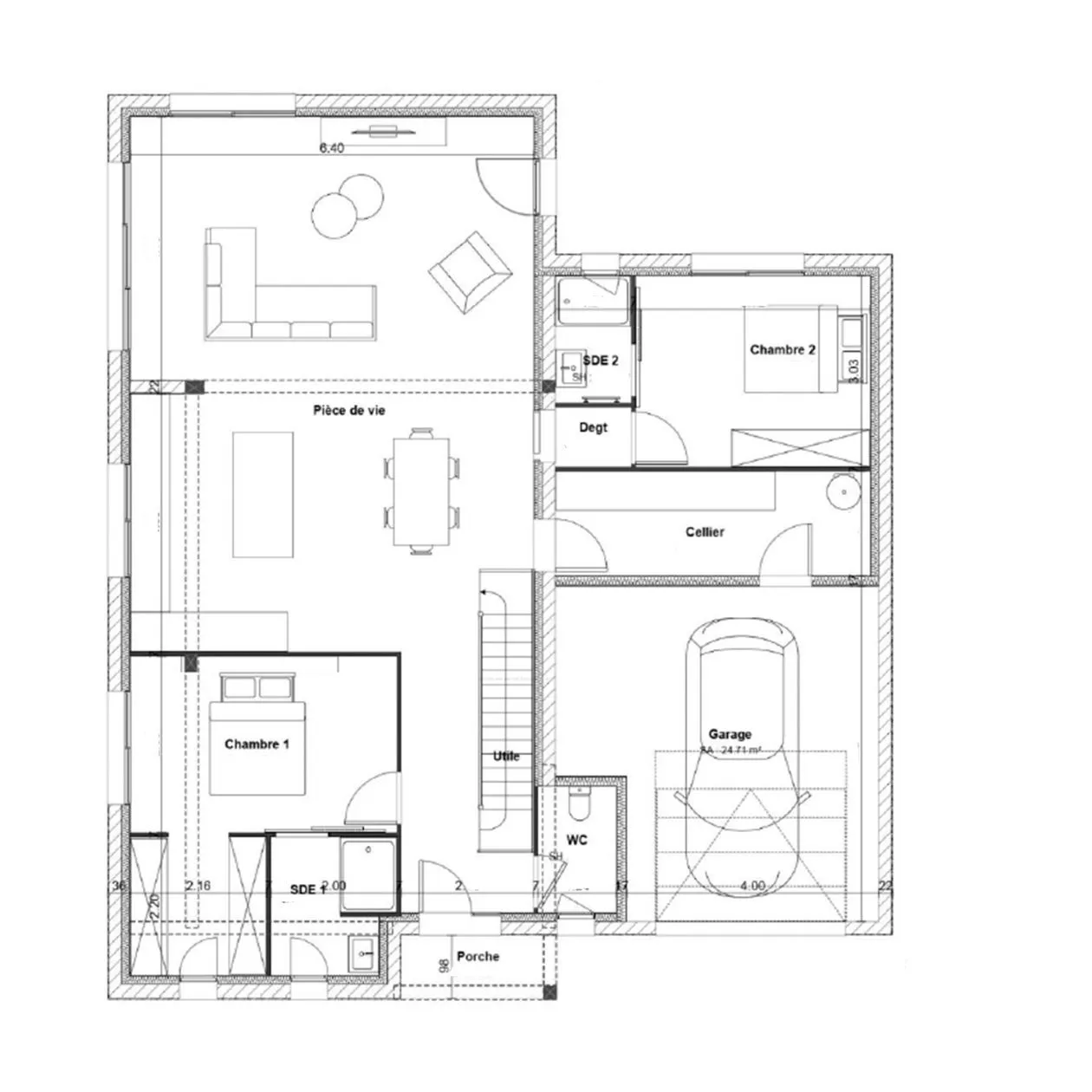Maison neuve 143 m² à Mérignac (33700)
