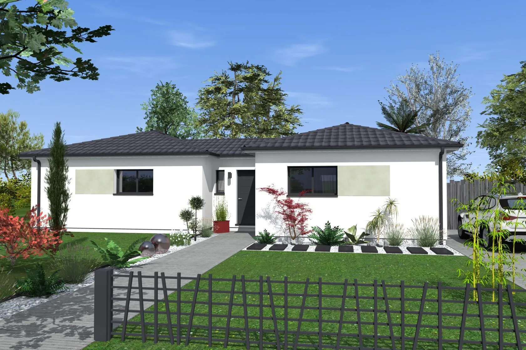 Maison neuve 100 m² à Brach (33480)