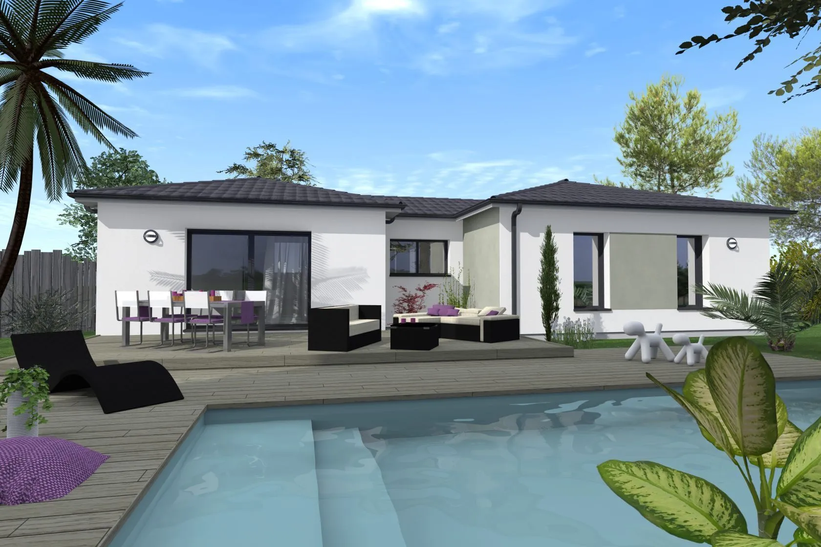 Maison neuve 100 m² à Brach (33480)