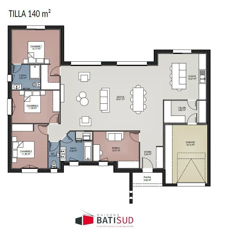 Maison neuve 130 m² à Cestas (33610)