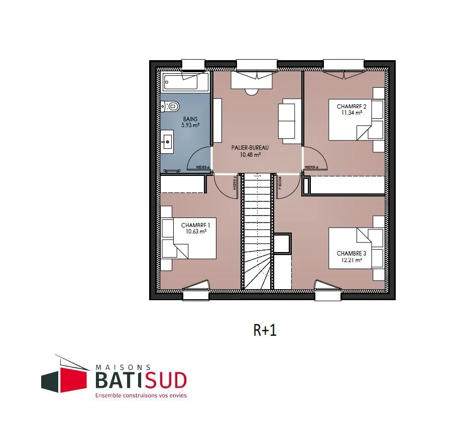 Maison neuve 90 m² à Bouliac (33270)