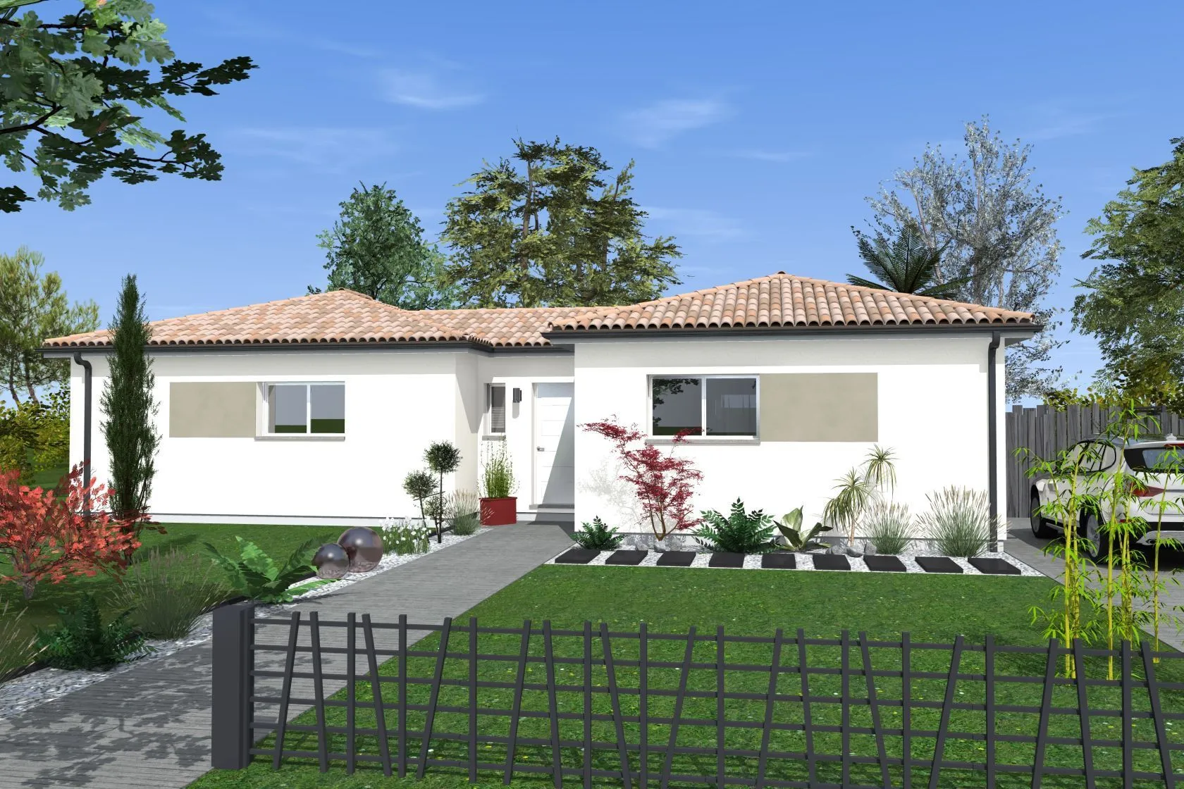 Maison neuve 100 m² à Brach (33480)