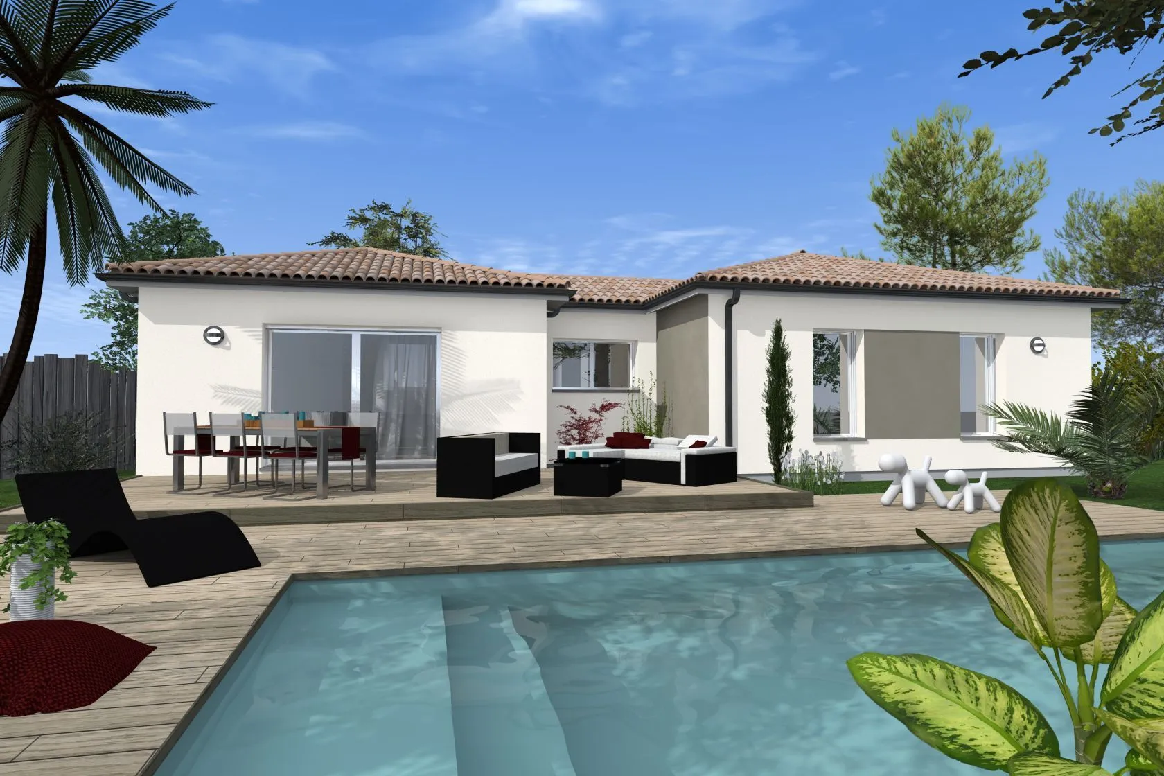 Maison neuve 100 m² à Brach (33480)