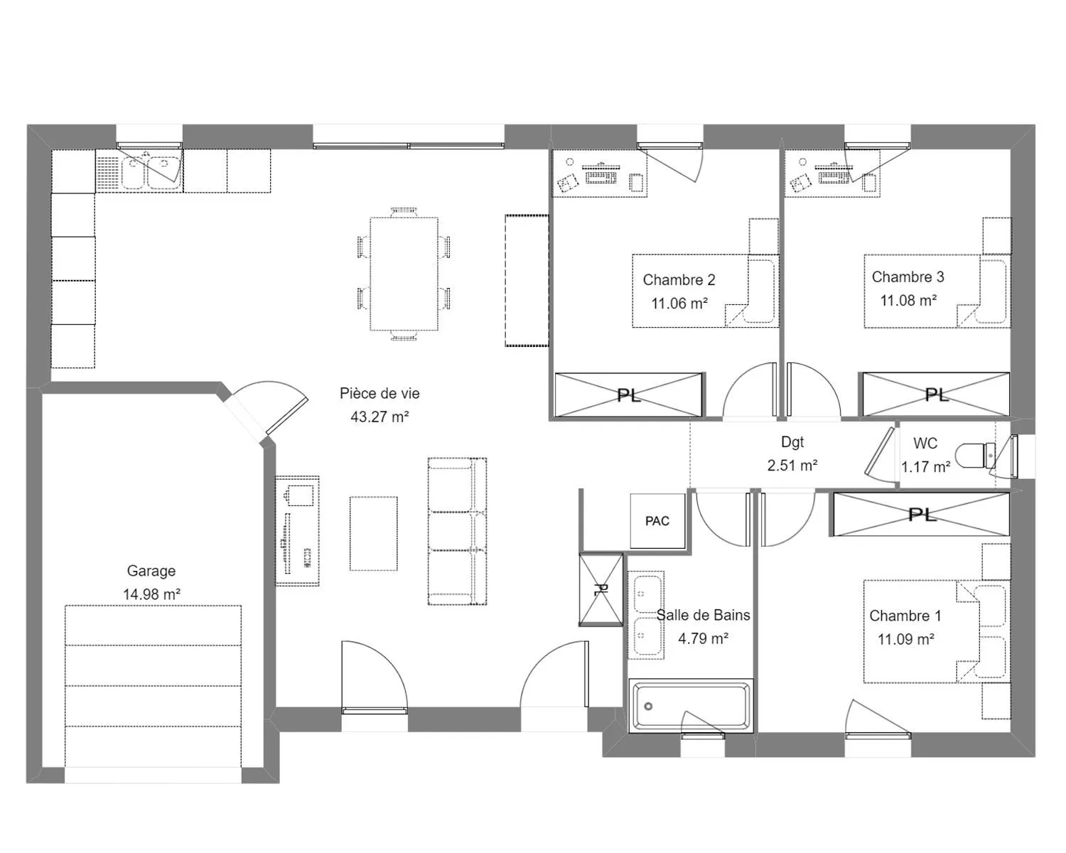 Lys 3ch 85 — modèle de maison
