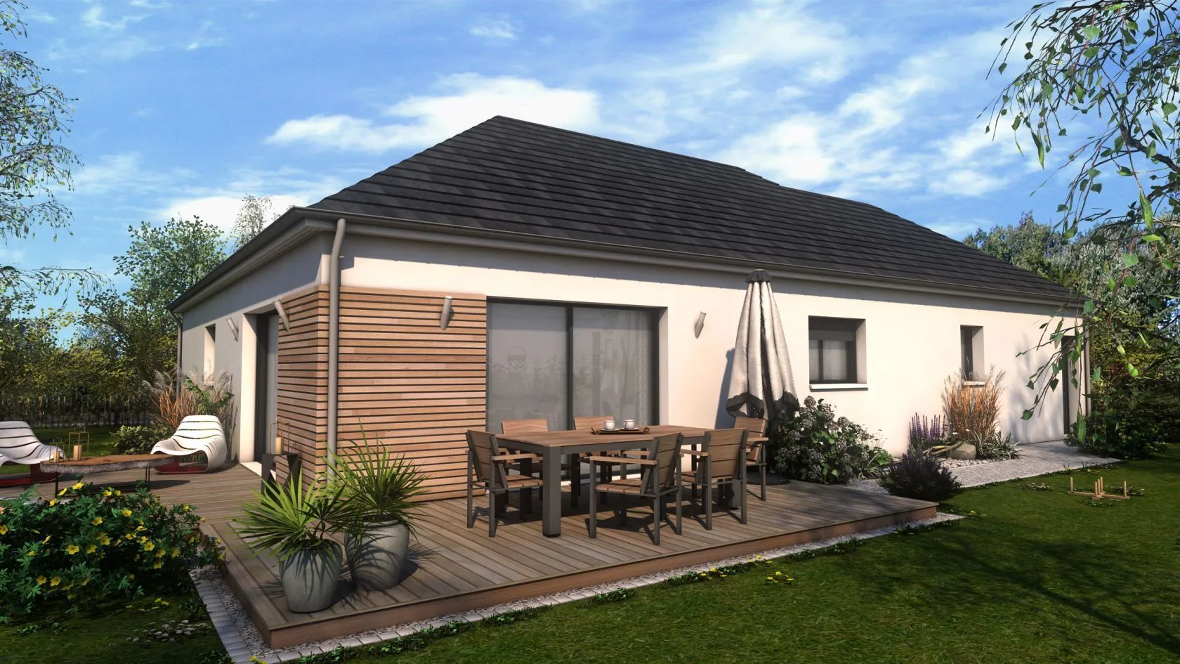 Maison neuve 120 m² à Boissets (78910)