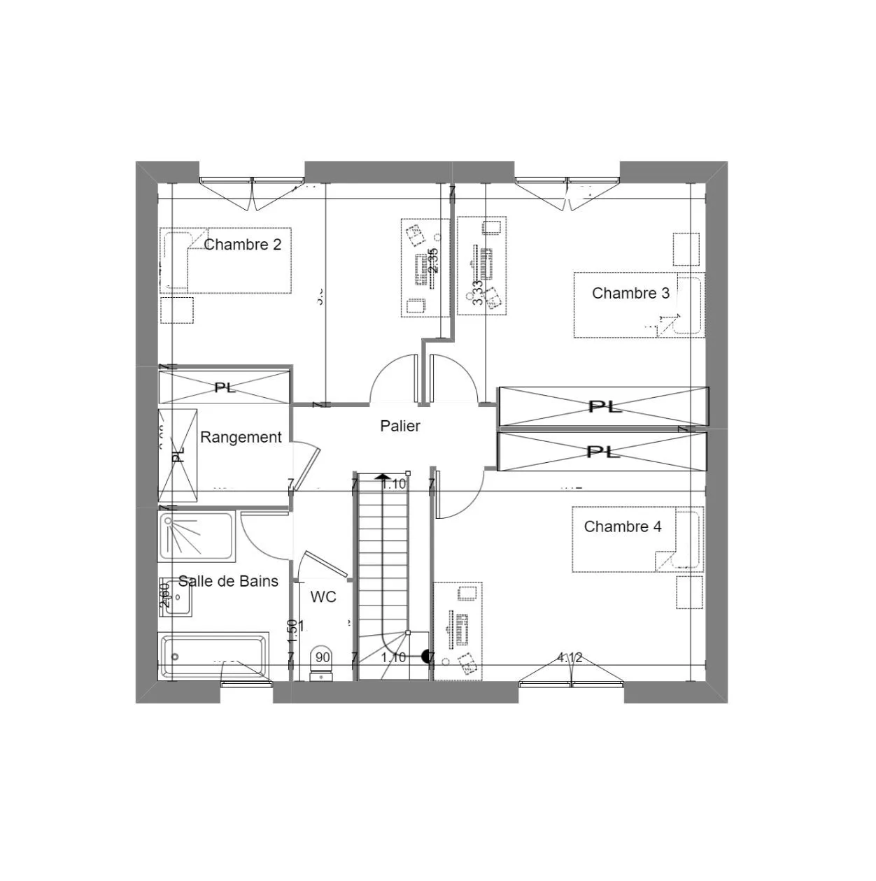 Maison neuve 121 m² à Jumelles (27220)