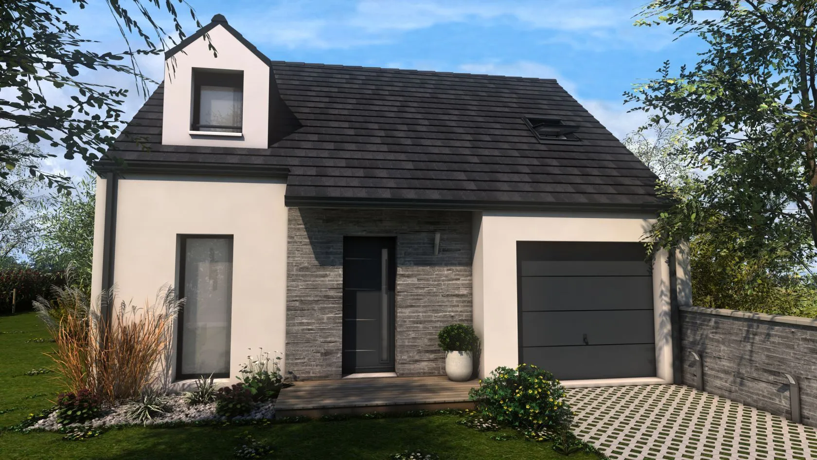 Maison neuve 93 m² à Saint-Sébastien-de-Morsent (27180)