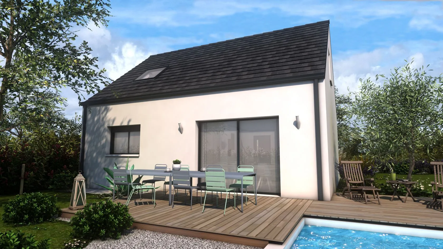 Maison neuve 93 m² à Saint-Sébastien-de-Morsent (27180)