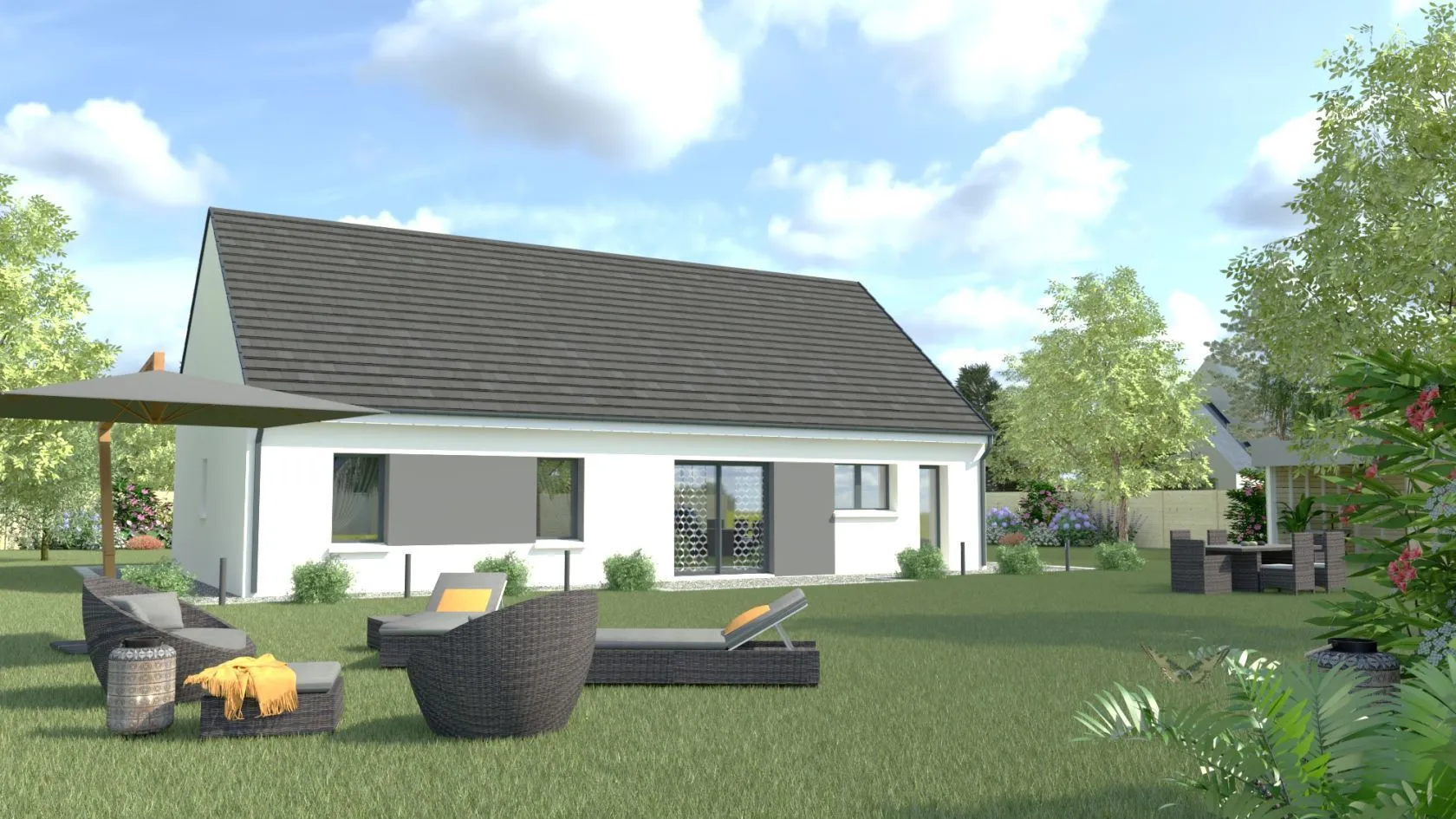 Maison neuve 100 m² à Chapelles-Bourbon (77610)