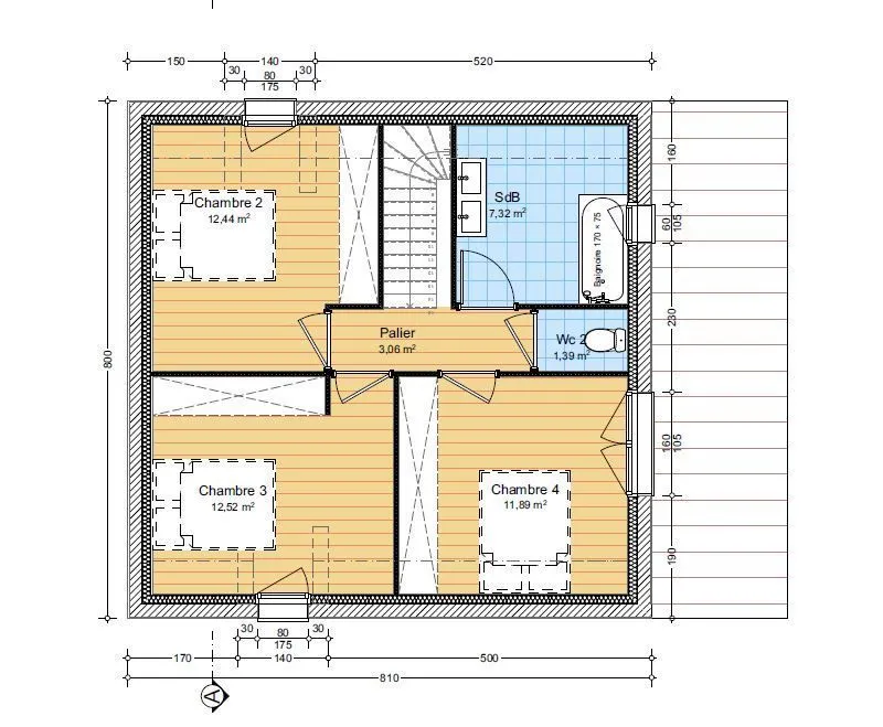 Maison neuve 108 m² à Saint-André-des-Eaux (44117)