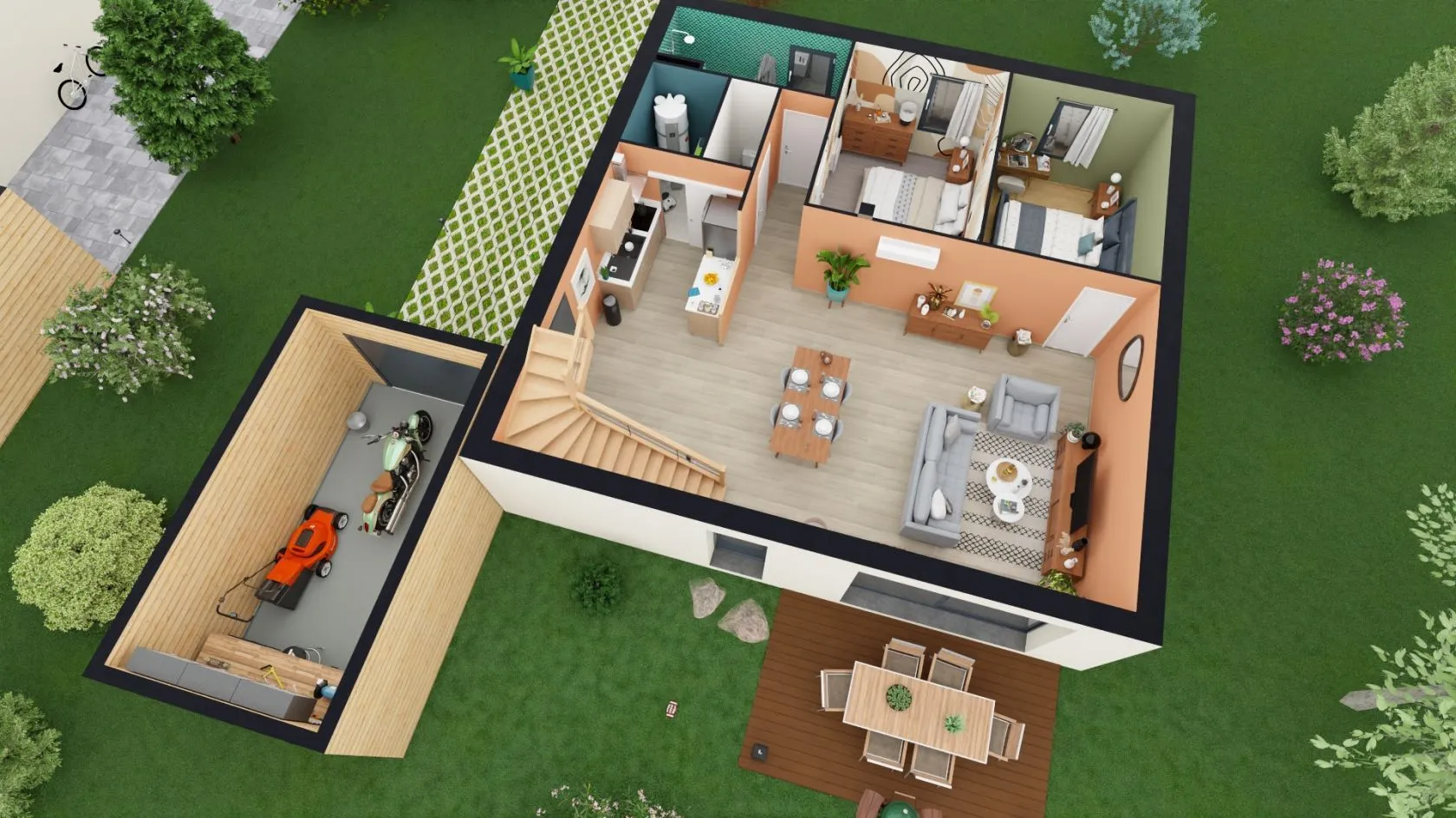 Maison neuve 110 m² à Lencloître (86140)