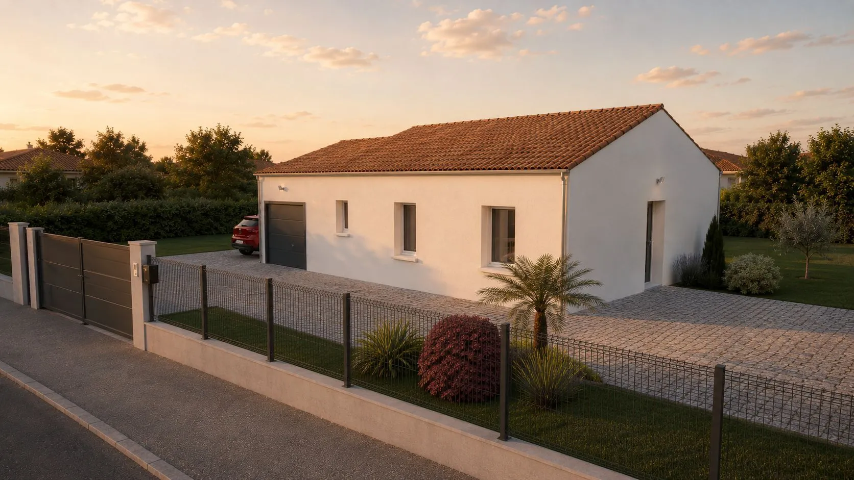 Maison neuve 90 m² à Neuville-de-Poitou (86170)