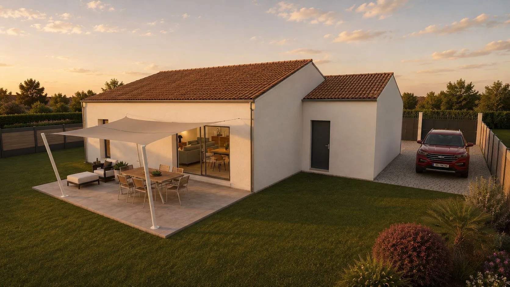 Maison neuve 90 m² à Neuville-de-Poitou (86170)