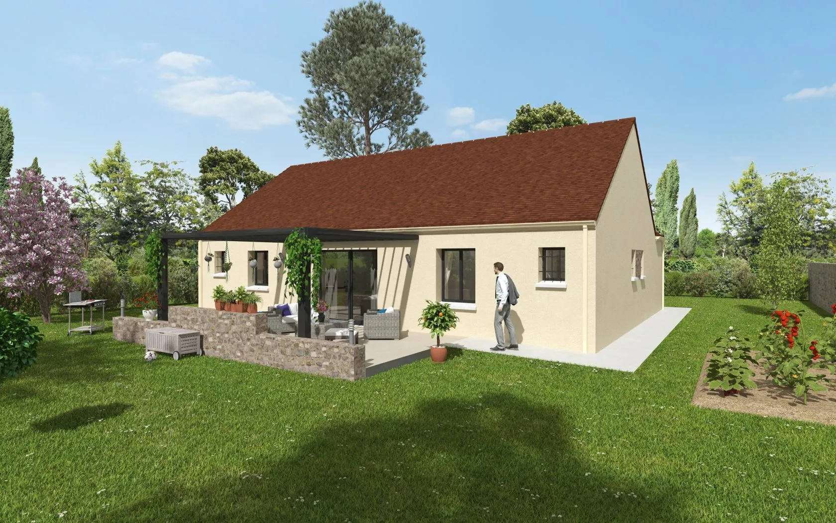 Maison neuve 90 m² à Vaudoy-en-Brie (77141)