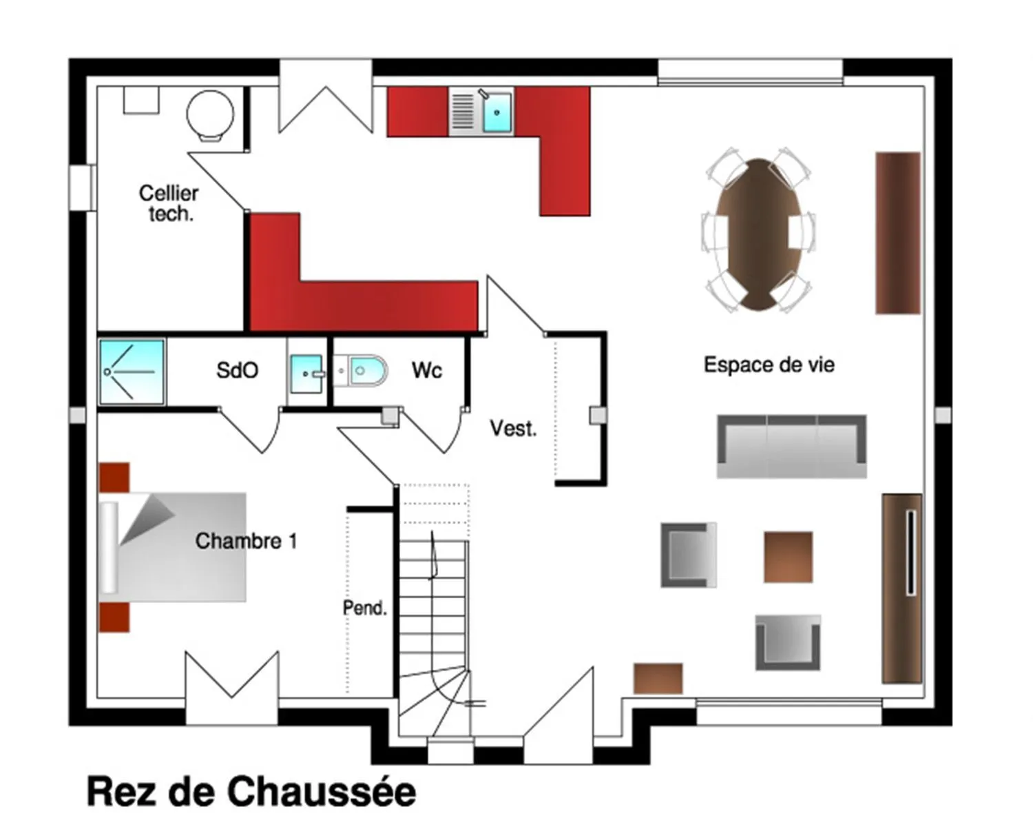 Olivia 5ch160 — modèle de maison