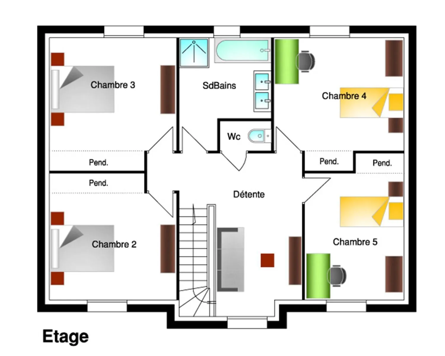 Olivia 5ch160 — modèle de maison