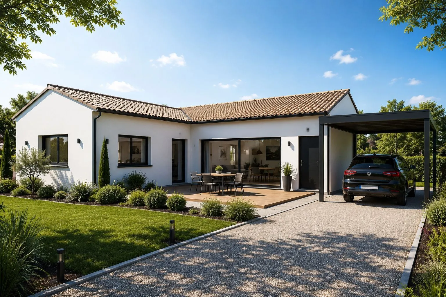 Maison neuve 90 m² à Saint-Maurice-le-Girard (85390)