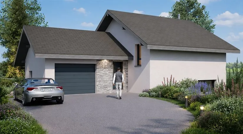 Maison neuve 120 m² à Saint-Martin-Bellevue (74370)