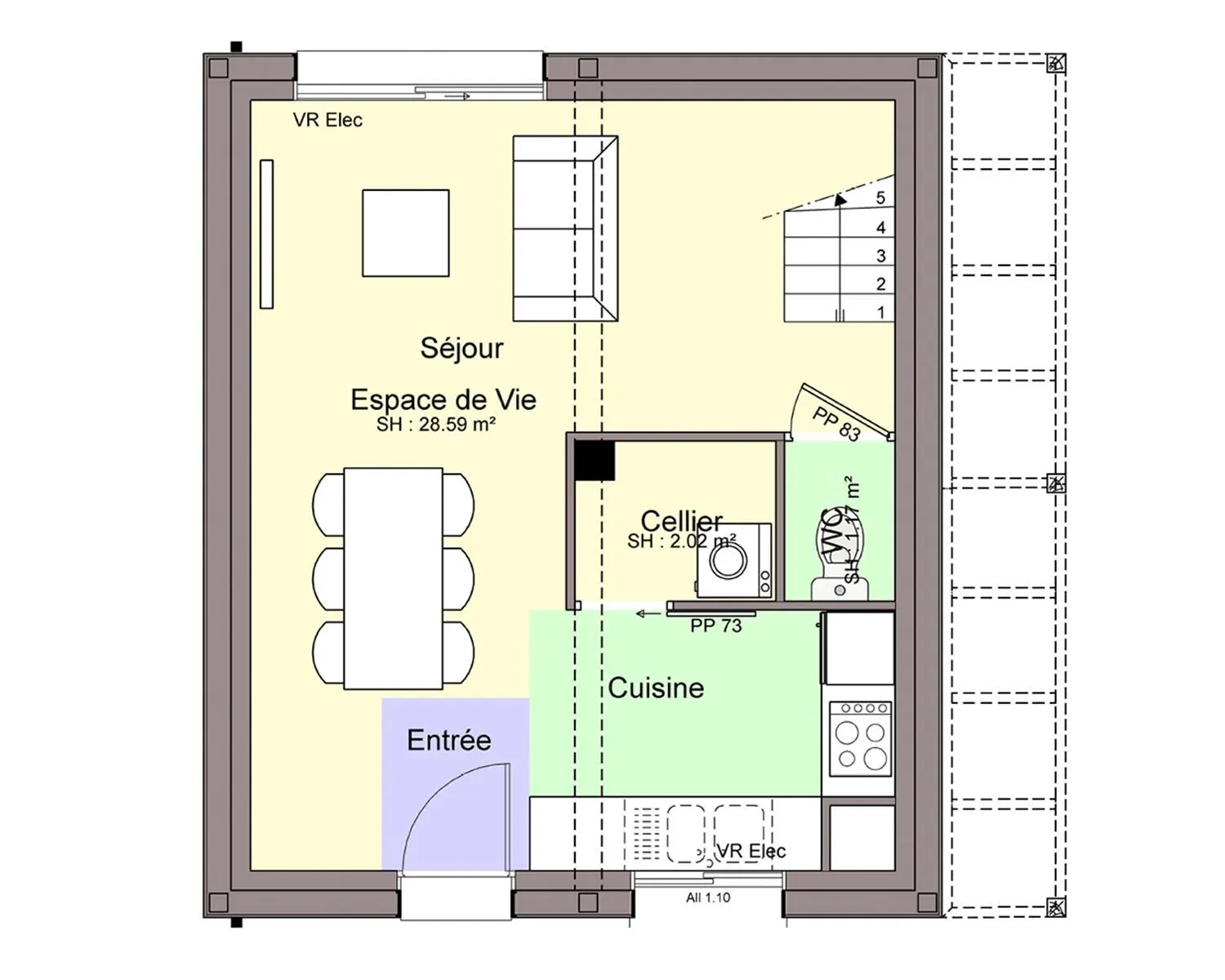 Maison neuve 60 m² à Rouans (44640)