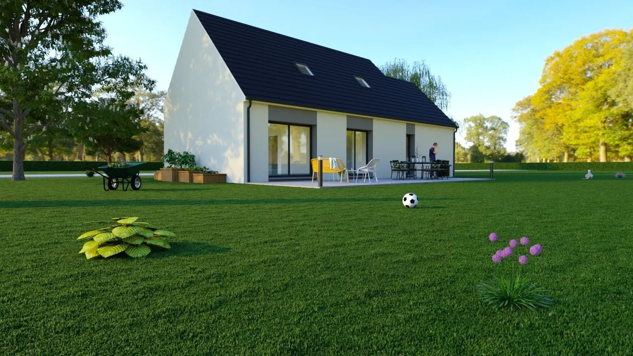 Maison neuve 90 m² à Flers-sur-Noye (80160)