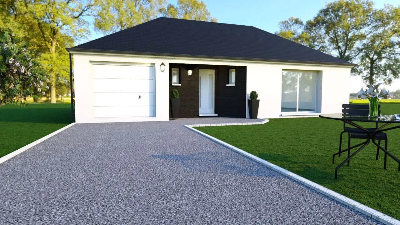 Maison neuve 79 m² à Favières (80120)