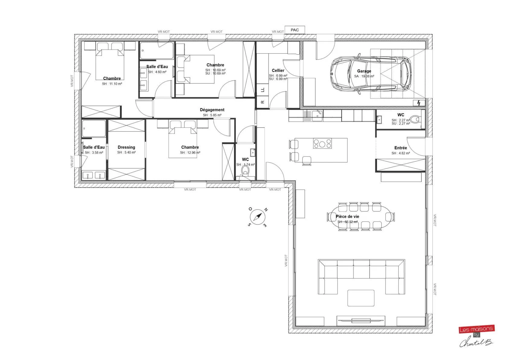 Maison neuve 137 m² à Étaules (17750)