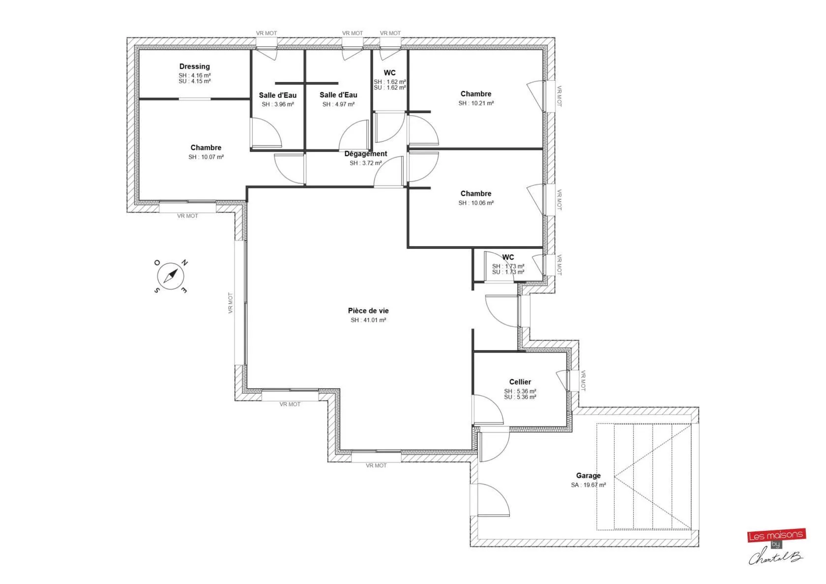Maison neuve 97 m² à Étaules (17750)
