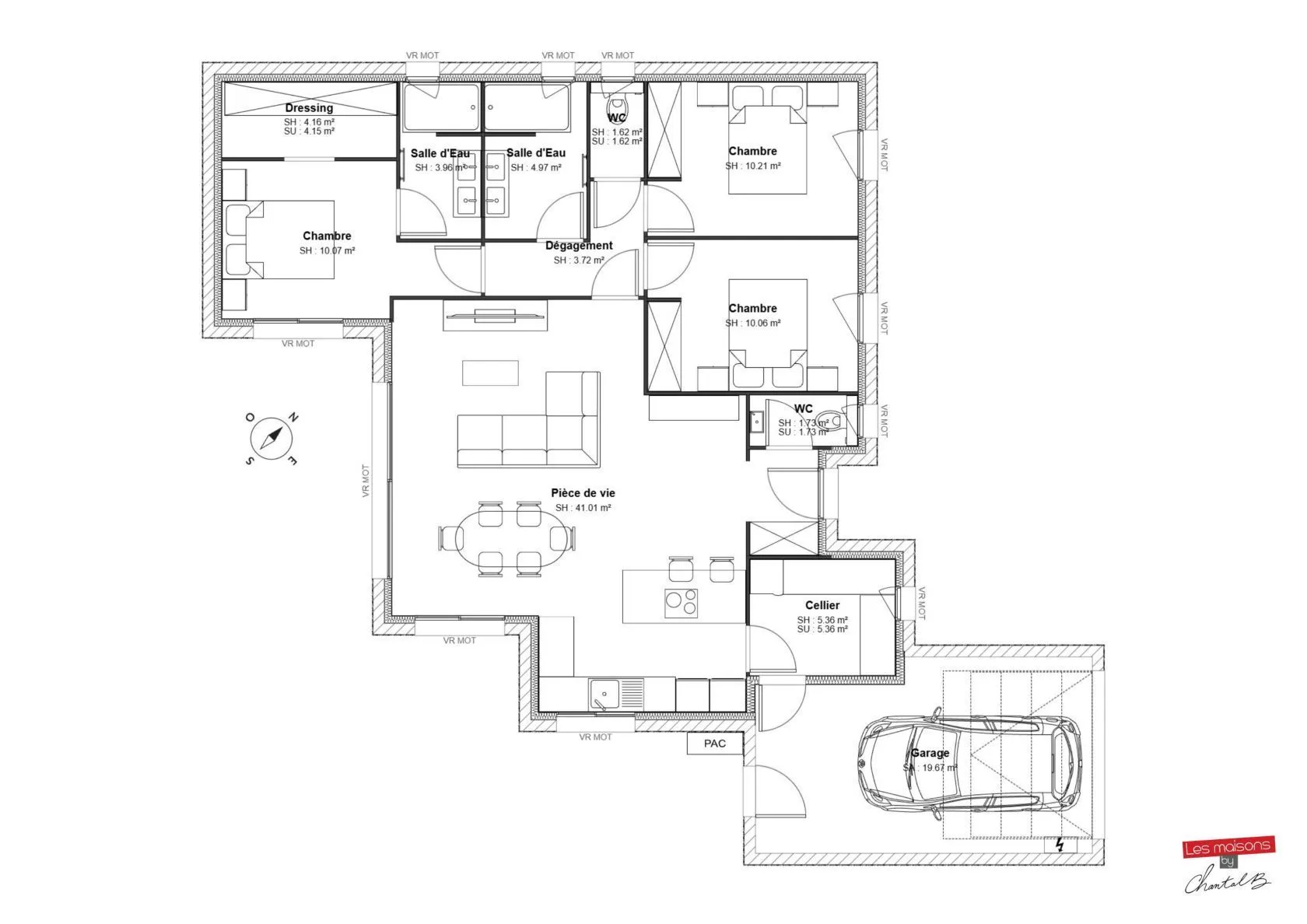Maison neuve 97 m² à Étaules (17750)