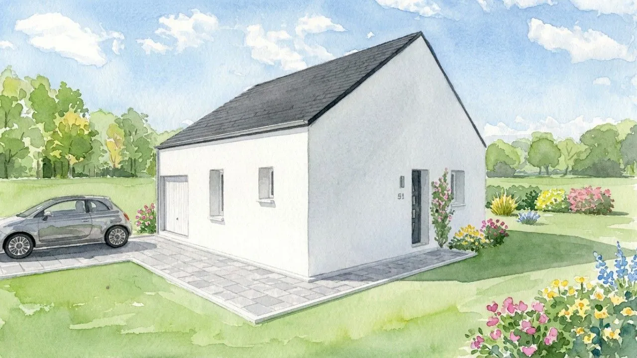 Maison neuve 48 m² à Rannée (35130)
