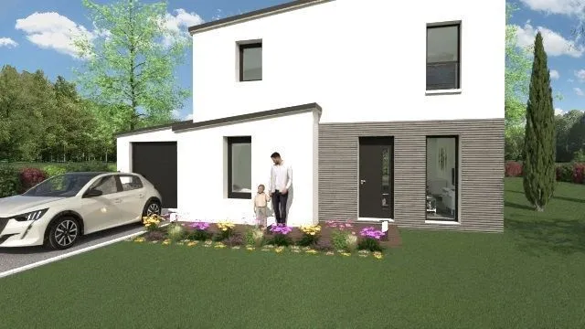 Maison neuve 102 m² à Crevin (35320)
