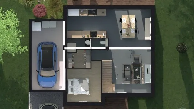 Maison neuve 102 m² à Crevin (35320)