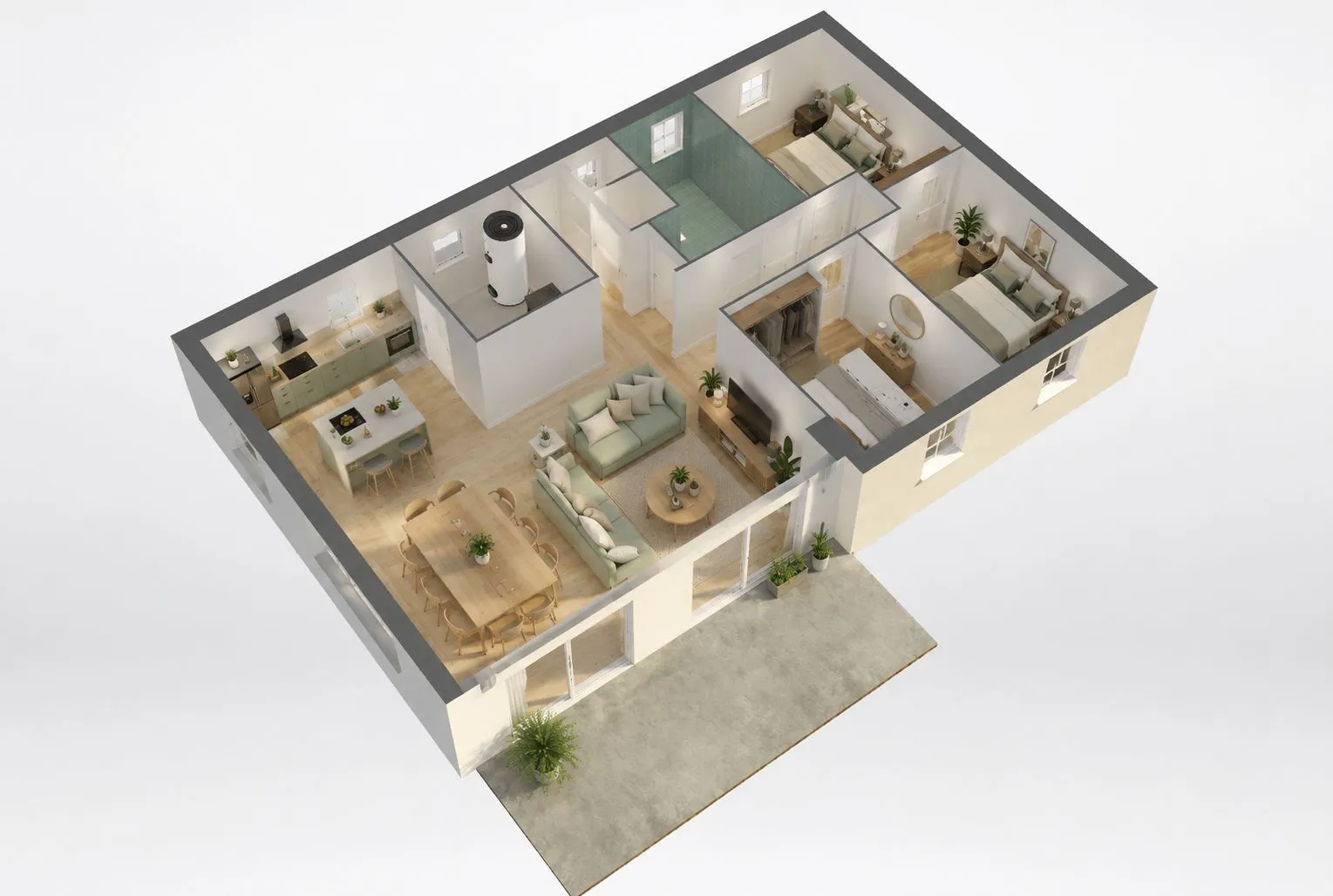 Maison neuve 95 m² à Plouguerneau (29880)