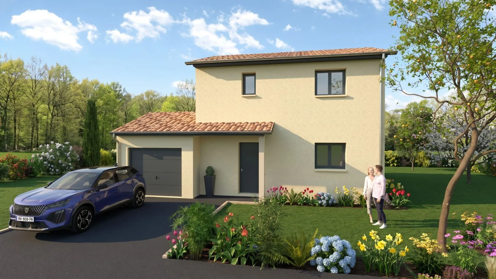 Maison neuve 83 m² à Châtonnay (38440)