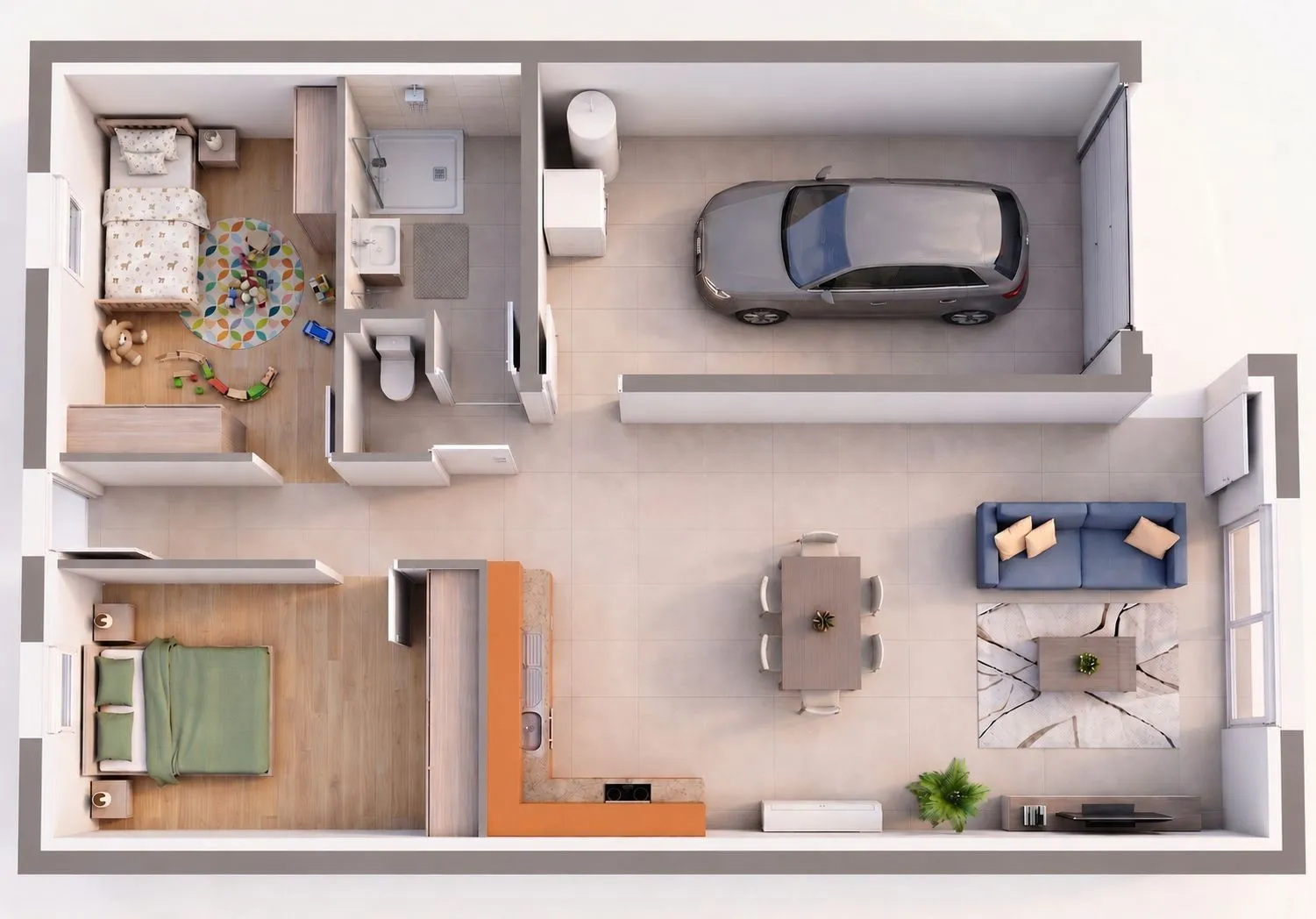 Maison neuve 61 m² à Lauzach (56190)